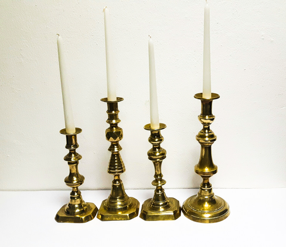 Noleggio Mono candelabri vintage in ottone a Milano